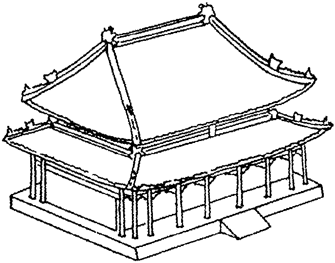 重檐庑殿顶